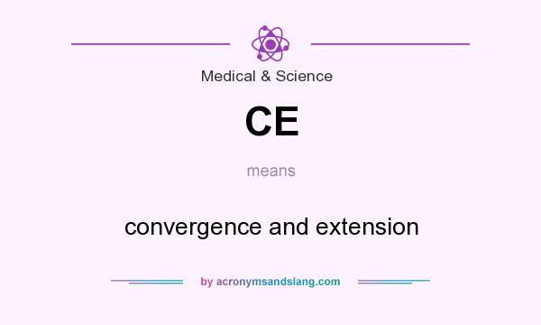 What does CE mean? It stands for convergence and extension