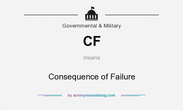 What does CF mean? It stands for Consequence of Failure