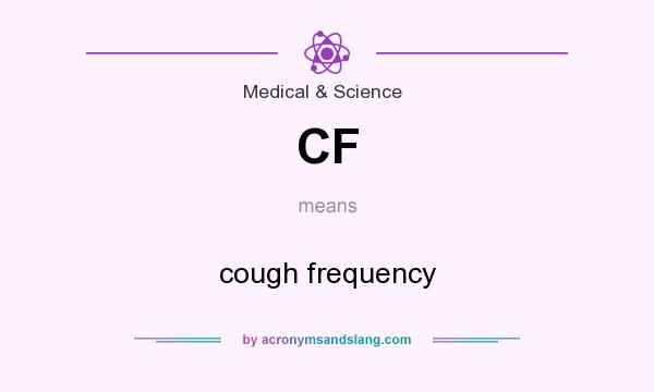 What does CF mean? It stands for cough frequency