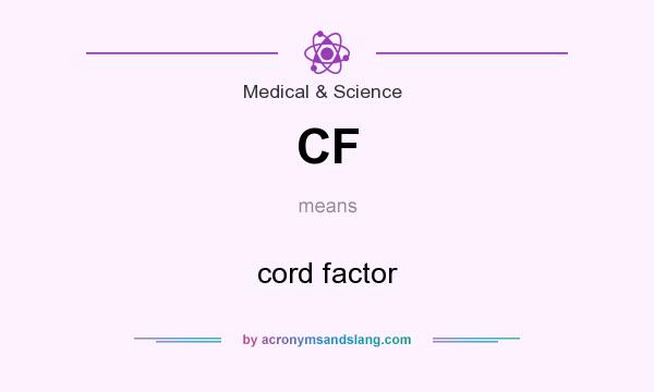 What does CF mean? It stands for cord factor