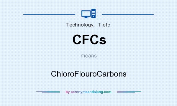 What does CFCs mean? It stands for ChloroFlouroCarbons