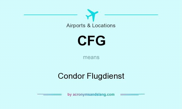 What does CFG mean? It stands for Condor Flugdienst