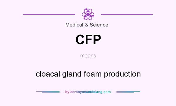 What does CFP mean? It stands for cloacal gland foam production