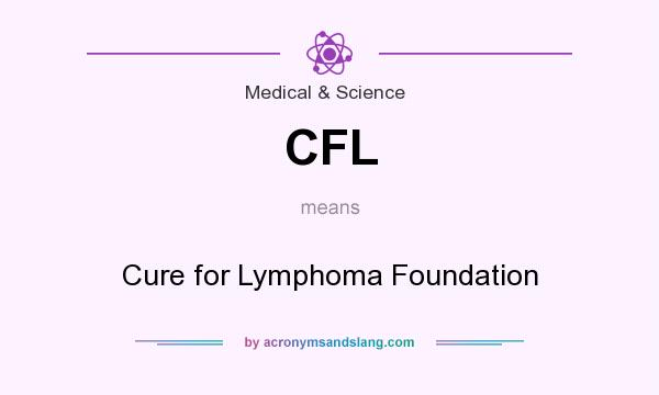 What does CFL mean? It stands for Cure for Lymphoma Foundation