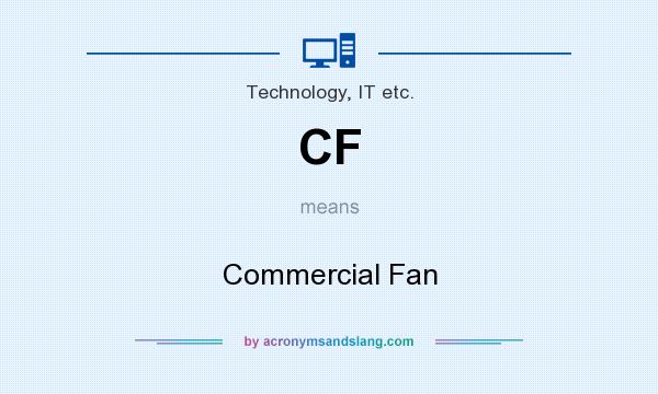 What does CF mean? It stands for Commercial Fan