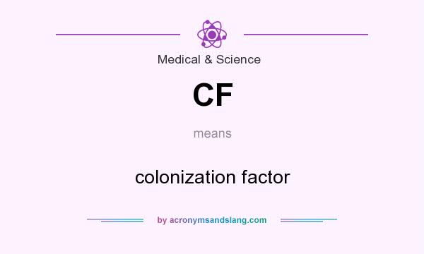 What does CF mean? It stands for colonization factor