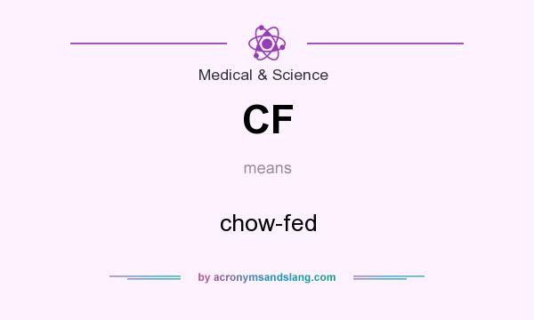 What does CF mean? It stands for chow-fed