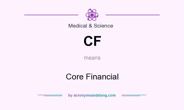 What does CF mean? It stands for Core Financial