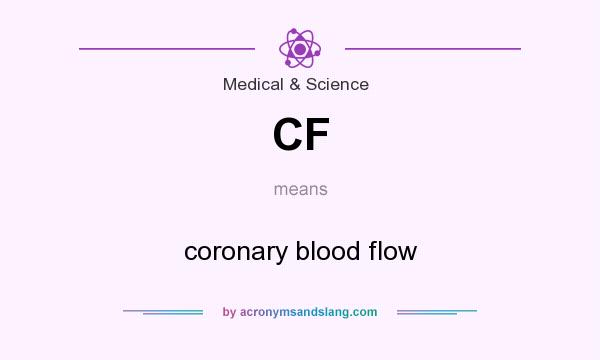 What does CF mean? It stands for coronary blood flow