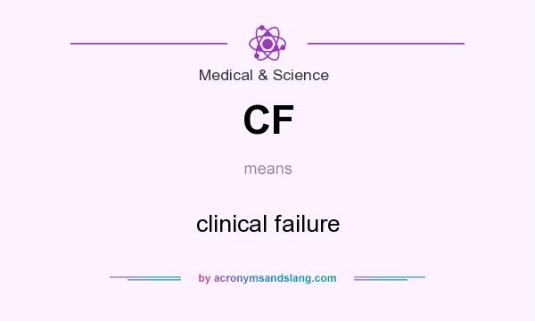 What does CF mean? It stands for clinical failure