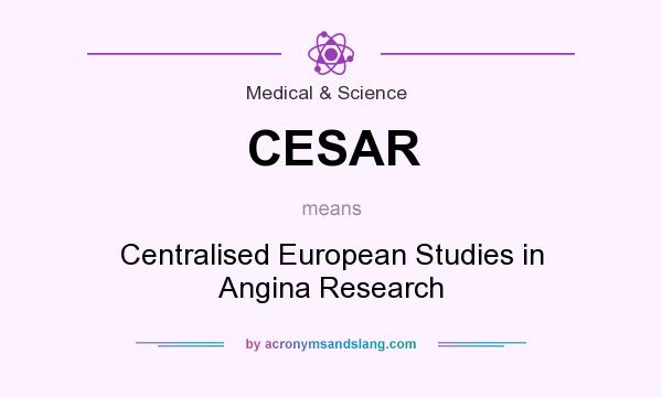 What does CESAR mean? It stands for Centralised European Studies in Angina Research