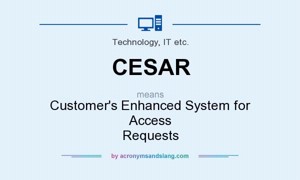 What does CESAR mean? It stands for Customer`s Enhanced System for Access Requests