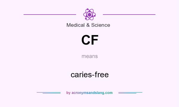 What does CF mean? It stands for caries-free