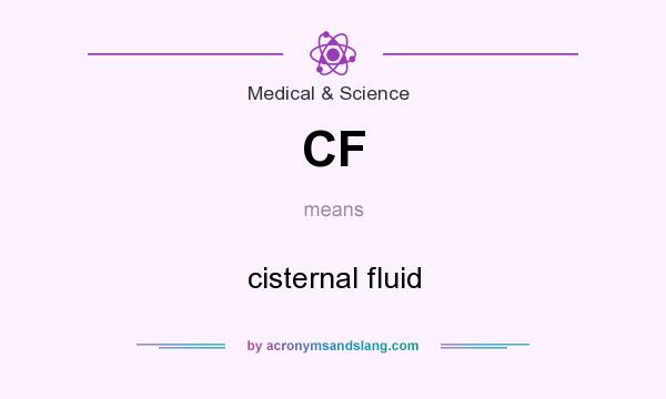 What does CF mean? It stands for cisternal fluid