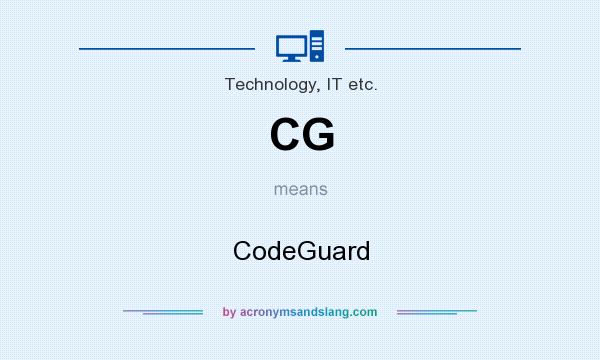 What does CG mean? It stands for CodeGuard