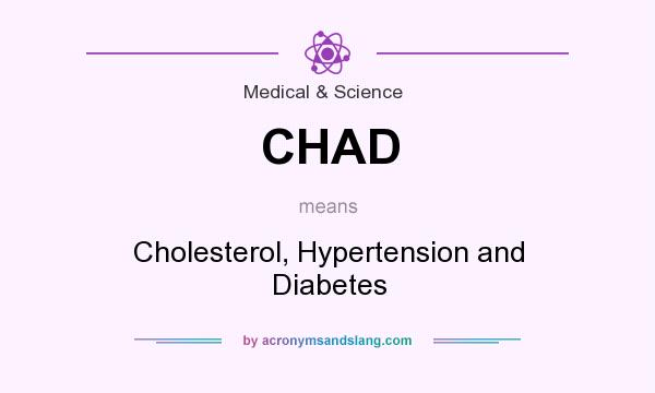 What does CHAD mean? It stands for Cholesterol, Hypertension and Diabetes