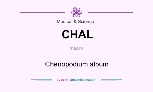 What does CHAL mean? It stands for Chenopodium album