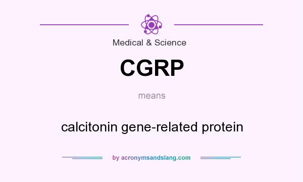What does CGRP mean? It stands for calcitonin gene-related protein