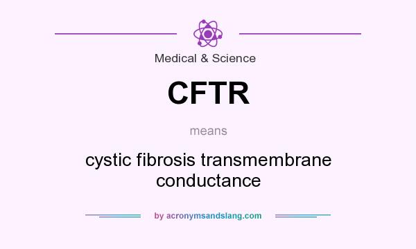 What does CFTR mean? It stands for cystic fibrosis transmembrane conductance