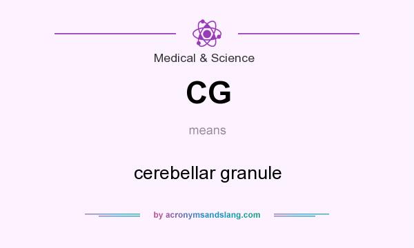 What does CG mean? It stands for cerebellar granule