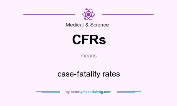 What does CFRs mean? It stands for case-fatality rates