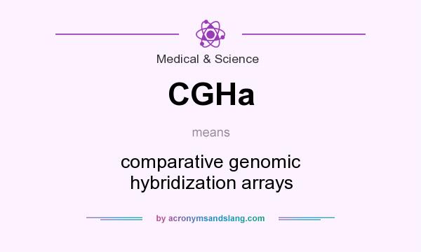 What does CGHa mean? It stands for comparative genomic hybridization arrays