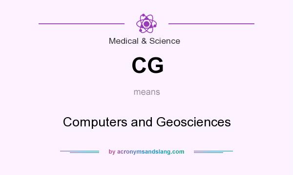 What does CG mean? It stands for Computers and Geosciences