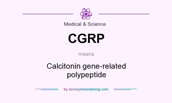What does CGRP mean? It stands for Calcitonin gene-related polypeptide