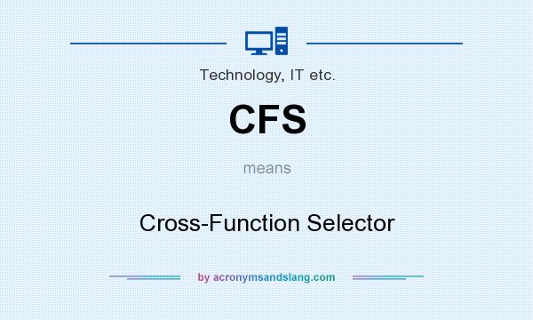 What does CFS mean? It stands for Cross-Function Selector