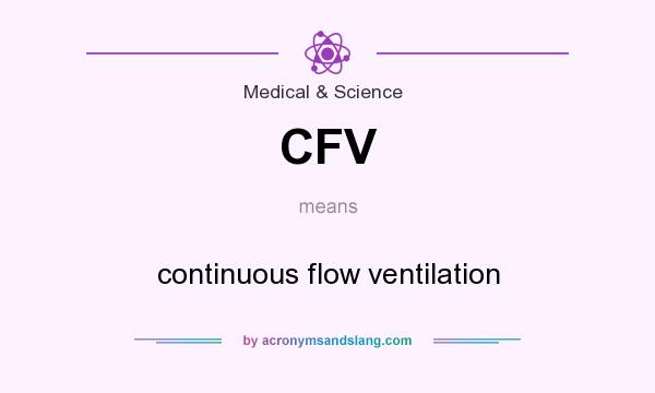 What does CFV mean? It stands for continuous flow ventilation