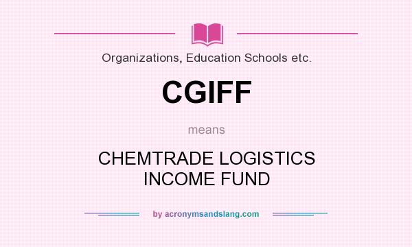 What does CGIFF mean? It stands for CHEMTRADE LOGISTICS INCOME FUND