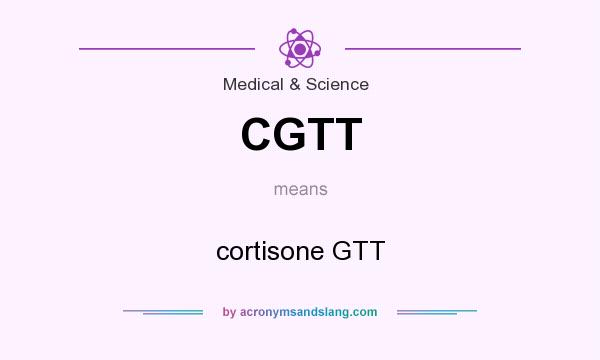 What does CGTT mean? It stands for cortisone GTT