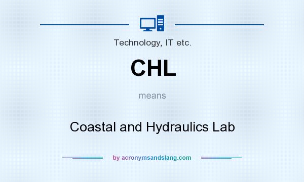 What does CHL mean? It stands for Coastal and Hydraulics Lab