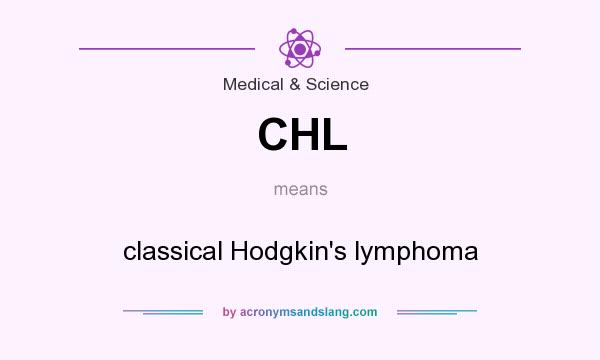 What does CHL mean? It stands for classical Hodgkin`s lymphoma