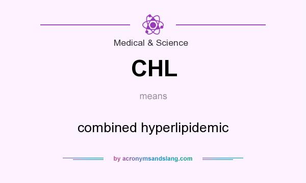 What does CHL mean? It stands for combined hyperlipidemic