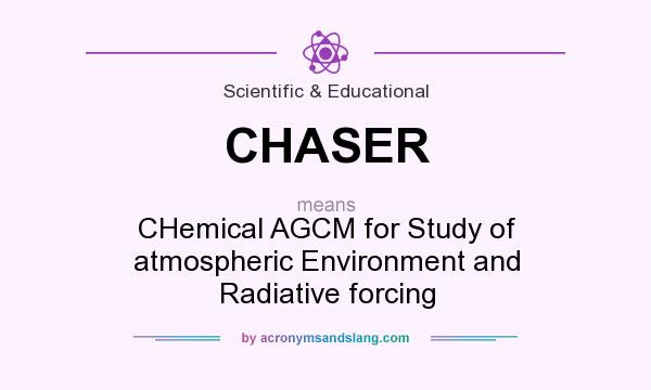 What does CHASER mean? It stands for CHemical AGCM for Study of atmospheric Environment and Radiative forcing
