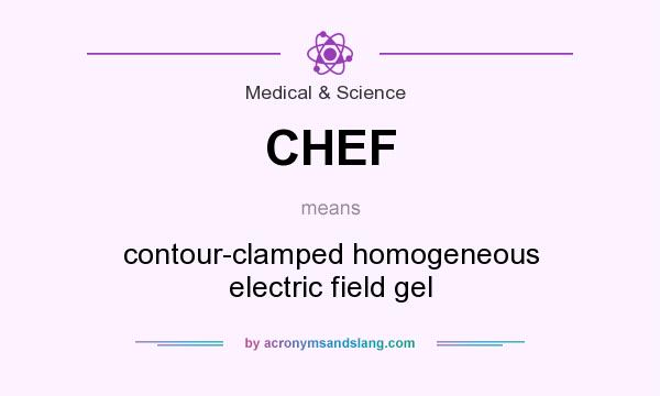 What does CHEF mean? It stands for contour-clamped homogeneous electric field gel