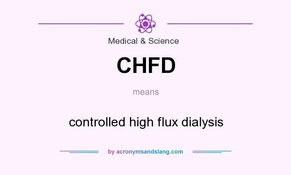 What does CHFD mean? It stands for controlled high flux dialysis