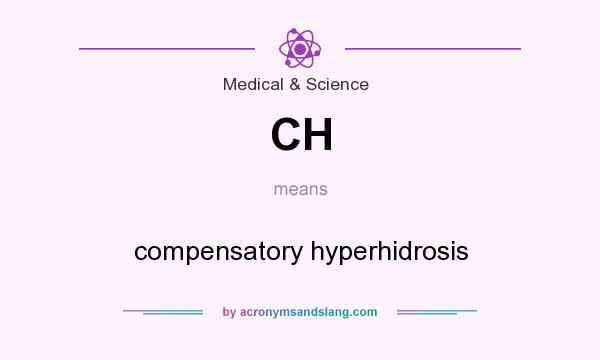 What does CH mean? It stands for compensatory hyperhidrosis