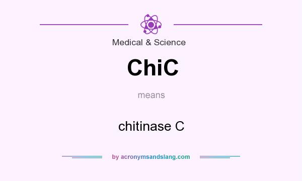 What does ChiC mean? It stands for chitinase C