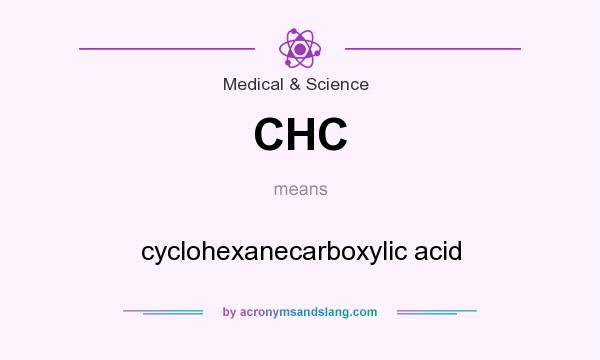 What does CHC mean? It stands for cyclohexanecarboxylic acid