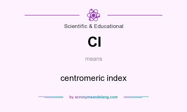What does CI mean? It stands for centromeric index