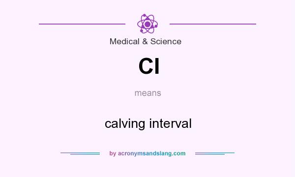 What does CI mean? It stands for calving interval