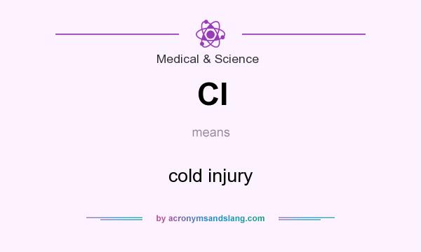 What does CI mean? It stands for cold injury