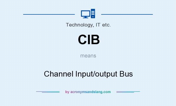 What does CIB mean? It stands for Channel Input/output Bus