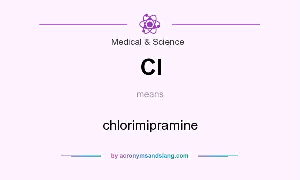 What does CI mean? It stands for chlorimipramine