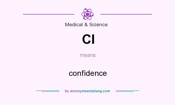 What does CI mean? It stands for confidence