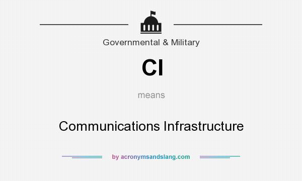 What does CI mean? It stands for Communications Infrastructure