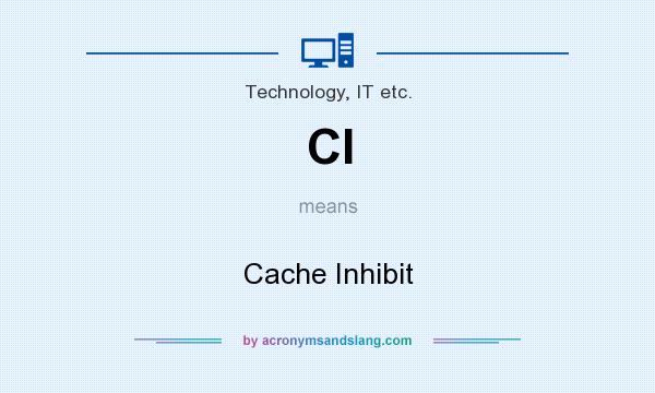 What does CI mean? It stands for Cache Inhibit