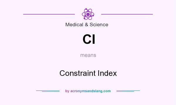 What does CI mean? It stands for Constraint Index
